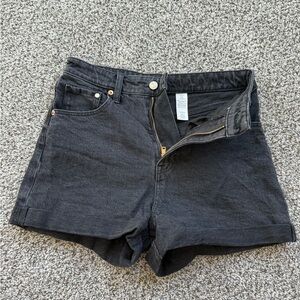 H&M Black Denim Jean Shorts